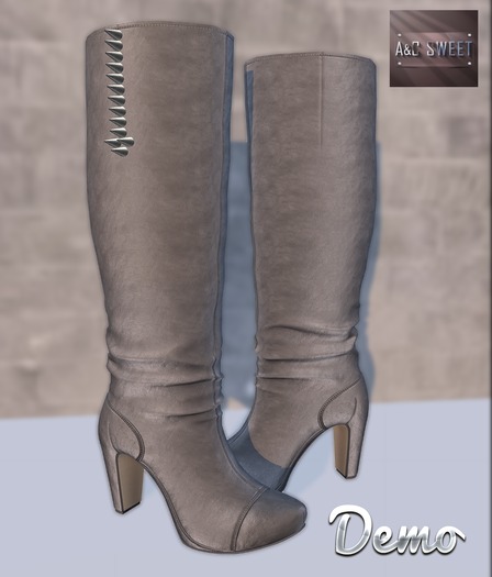 {A&C} Sweet -Style Leather Boots -Non-Rigged (Demo)New