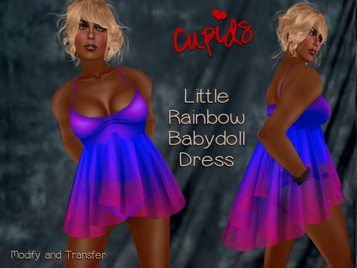 Rainbow Babydoll Blue