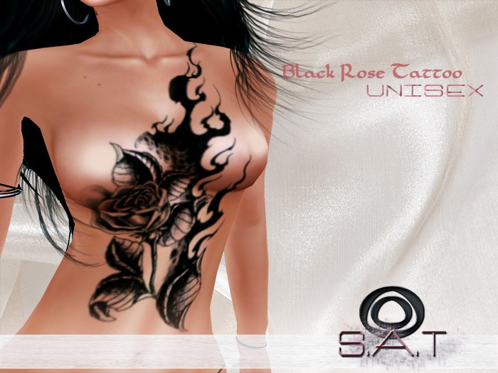 .: SAT :. Designs Black Rose Tattoo