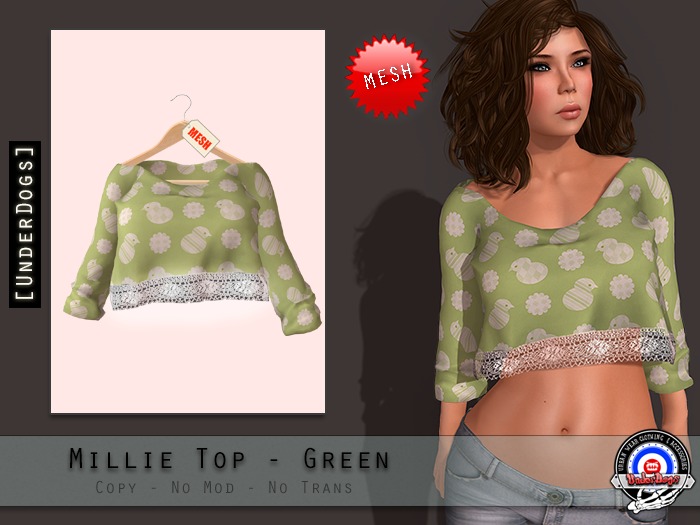 [UD] - Millie Top - Green (Bag)