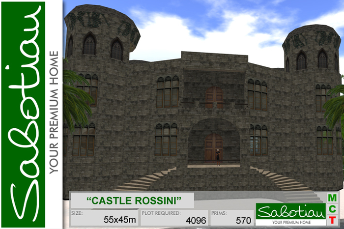 Sabotian "CASTLE ROSSINI" sale