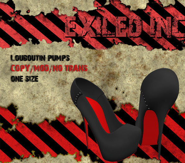 [Exiled Inc.] Pumps Louboutin mesh