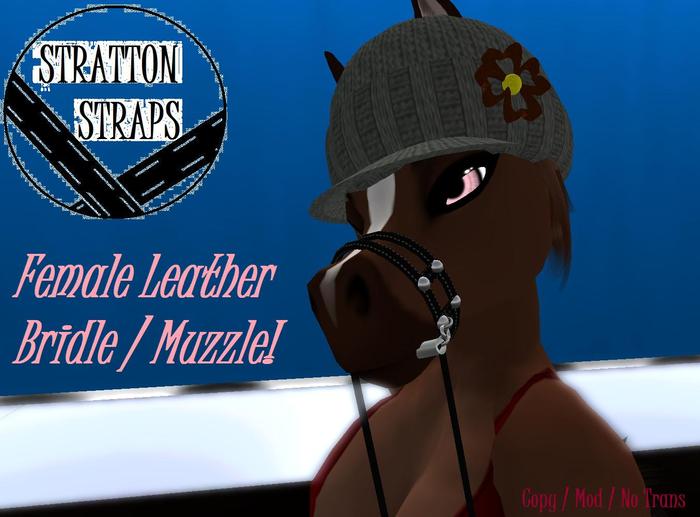 ~Stratton Straps~ Leather Equine Bridle/Muzzle (Female)