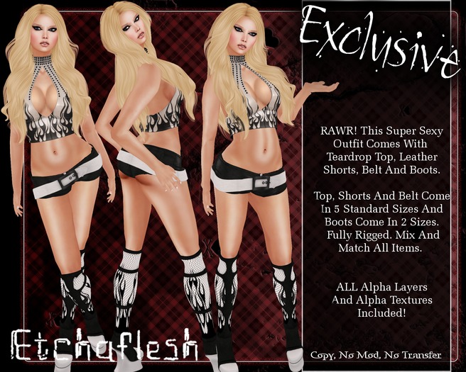 [Etchaflesh] Black Magic Woman Outfit