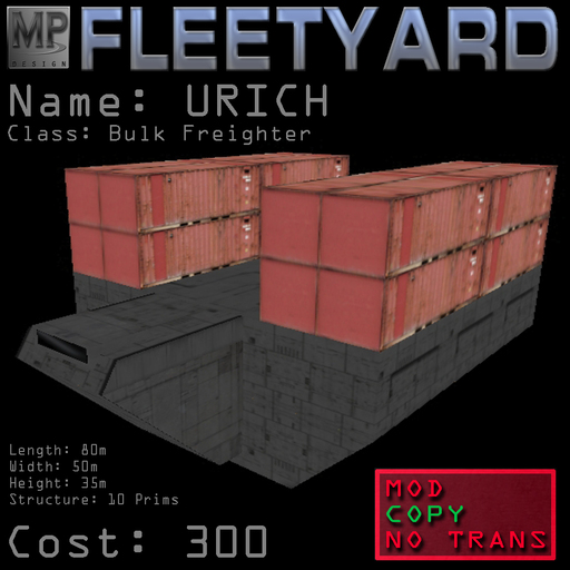 MP Design Fleetyard - Bulk Freighter URICH (Boxed)