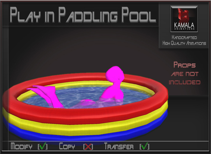 Kids Child SL  *Play in Paddling Pool* Transferable Poseball