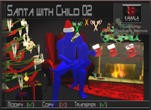 Kids Child SL  *Santa with Child 02* Transferable Poseballs