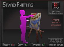 Kids Child SL *Stand Painting* Animations for Builders