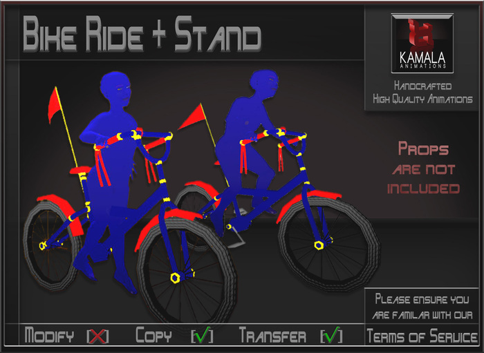 Kids Child SL *Bike Ride and Stand* Animations for Builders