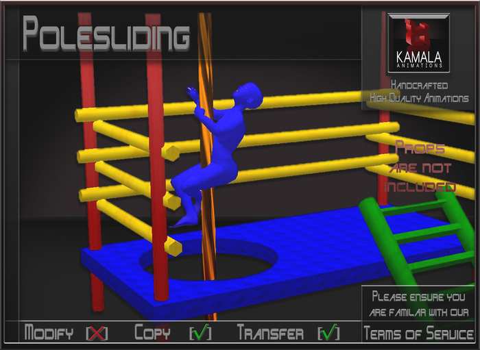 Kids Child SL *Pole Sliding* Animations for Builders