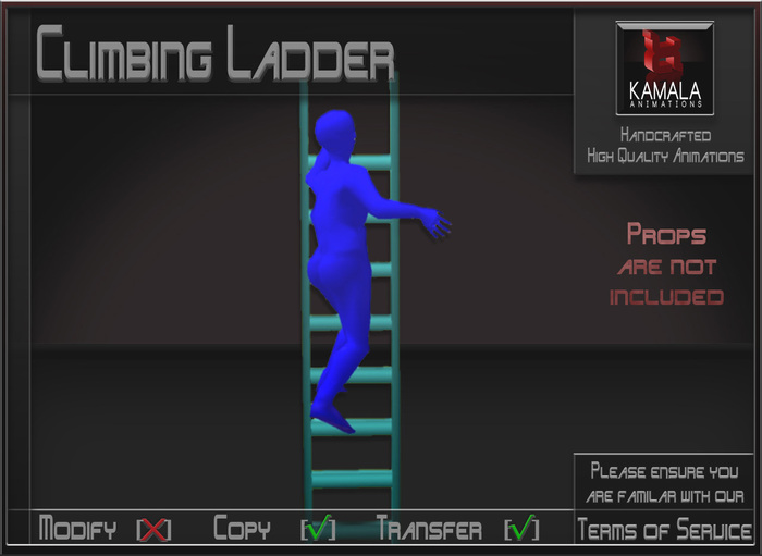 Kids Child SL *Climbing Ladder* Animations for Builders