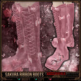 [Mesh] =^.^= Curious Kitties - [Limited Edition] Sakura Ribbon Boots