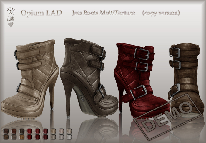 Opium LAD Mesh Jess Boots DEMO (Copy/Boxed/Wear it)