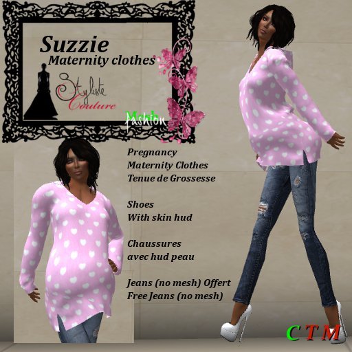 Suzzie Pink Coeur Blanc