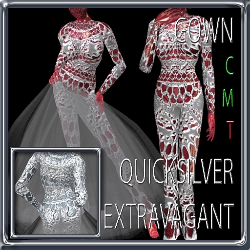 EXTRAVAGANT QUICKSILVER GOWN