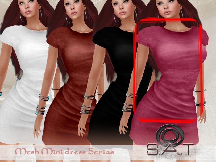 .: SAT :. Designs  Mini Dress Pink