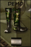 Wellington Boots "Camo" (mesh) DEMO - even.flow