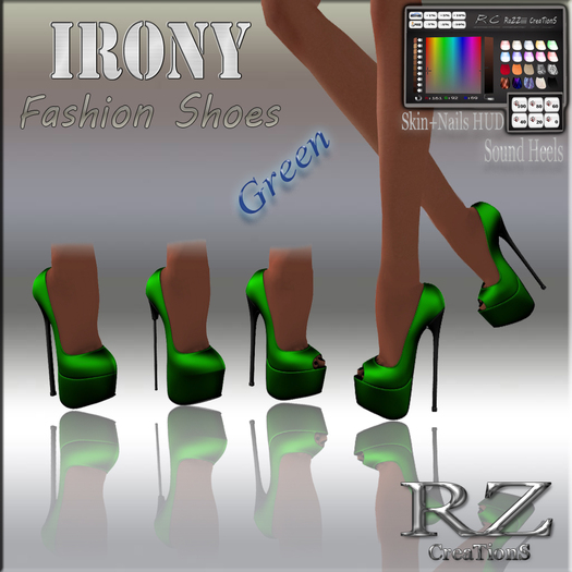 GREEN_Shoe, 15p Heels Pump(BOX)