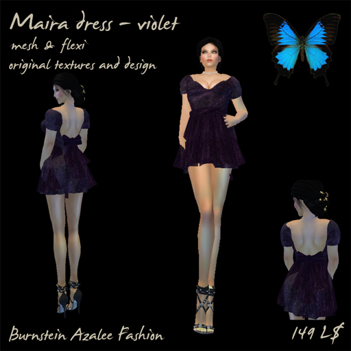 Maira dress -- violet