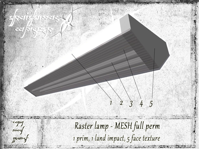 YDW MESH - raster lamp - FULL PERM