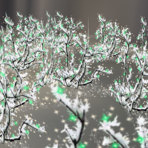 Twinkling Green Frosted Field