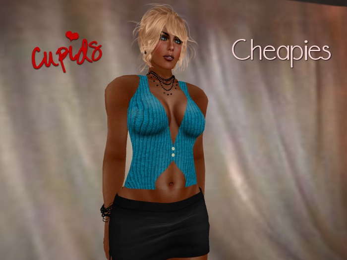 Sweater Vest Teal Green