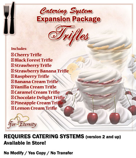 *VRD* Catering Expansion Pkg - Desserts - Trifles (boxed)