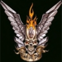 SSS Poofer Skull with Wings, wear, type /555 poof