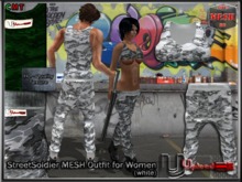 Upload[_]:: - StreetSoldier MESH Outfit for Women (white)
