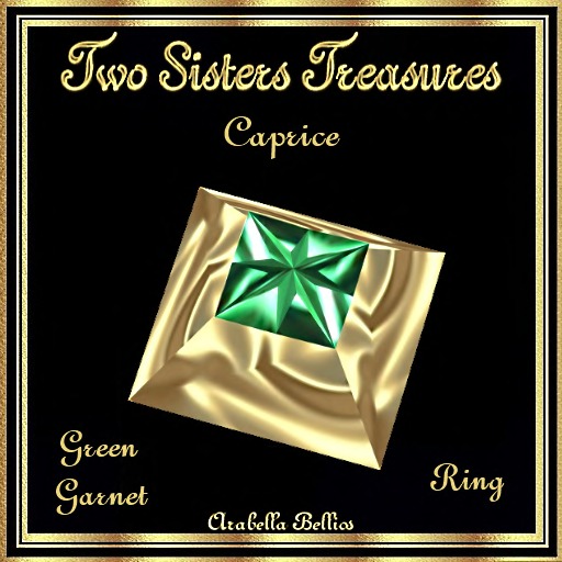 TST - CAPRICE GREEN GARNET RING YG