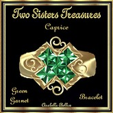 TST - CAPRICE GREEN GARNET BRACELET YG