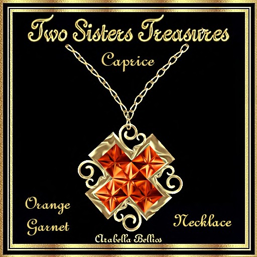 TST - CAPRICE ORANGE GARNET NECKLACE YG