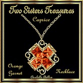 TST - CAPRICE ORANGE GARNET NECKLACE YG