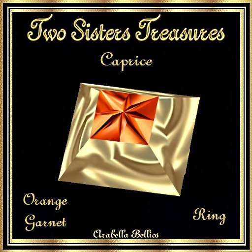 TST - CAPRICE ORANGE GARNET RING YG