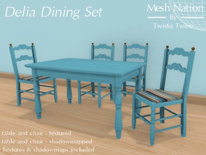 * Mesh Nation * FULL PERMISSIONS Delia Dining Set