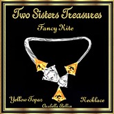 TST - FANCY KITE YELLOW TOPAZ WRAP AROUND NECKLACE SILVER