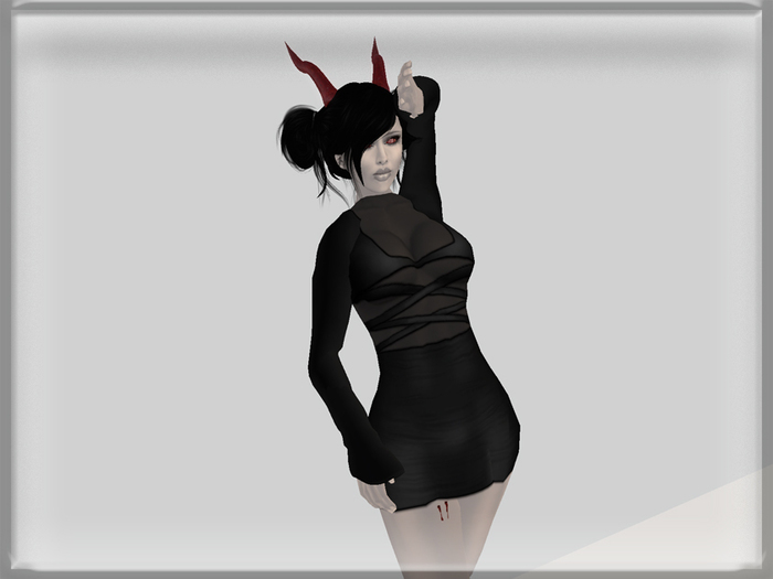 ::BnB:: red devil horns (with free vampire bite)