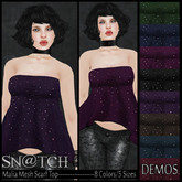 :::Sn@tch Mesh Malia Scarf Tops (DEMOS):::