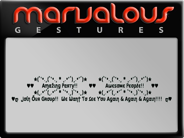 JOIN OUR GROUP! GESTURE