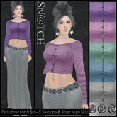 :::Sn@tch Mesh Revati Silk Maxi Skirt-All Colors (XLarge):::
