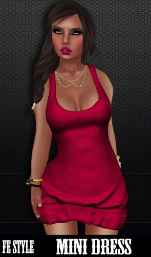 ::Fe Style:: - Berry - Mini Dress /  Tank Top