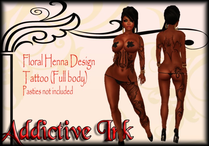 [Addictive Ink] FLORAL HENNA TAT