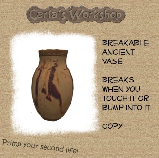 Breakable Vase, Design 2 [boxed, free alarm devices included]