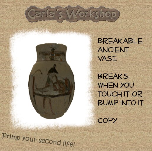 Breakable Vase, Design 1 [boxed, free alarm devices included]