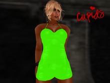 Bright Green Latex Hot Pants