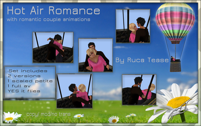 Romantic hot air Balloon boxed
