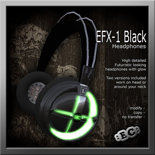 E&C EFX-1 Studio Headphones Black