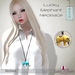 Luas lucky elephant necklace yellow mkt