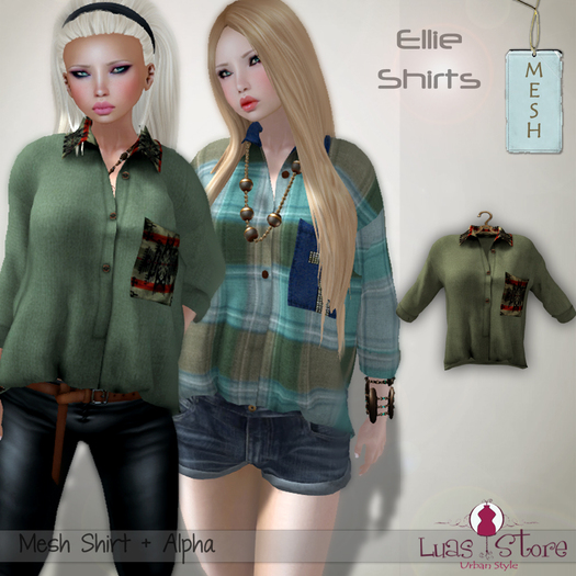 Luas Urban Style - Ellie Shirt Army - Mesh