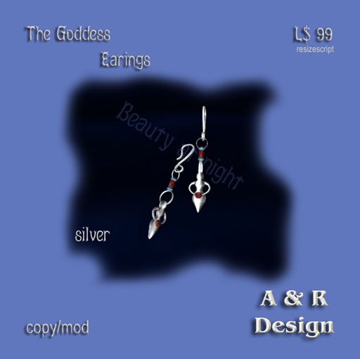 The Goddess Earings Silver